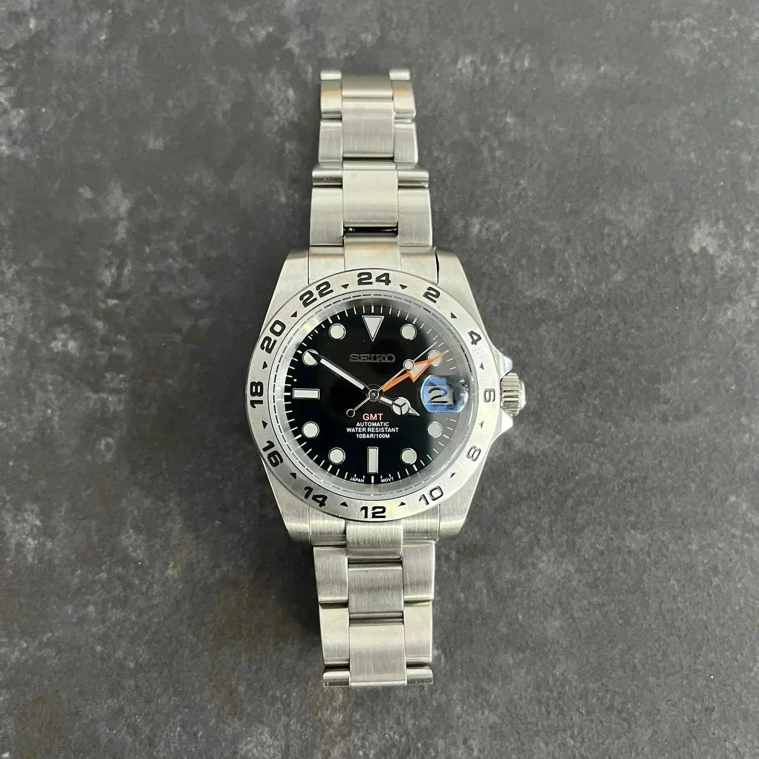 Stilfull GMT Klokke | Rustfritt Stål Klokke | KLOKKEMODS